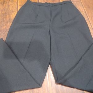 black wide leg dress pants